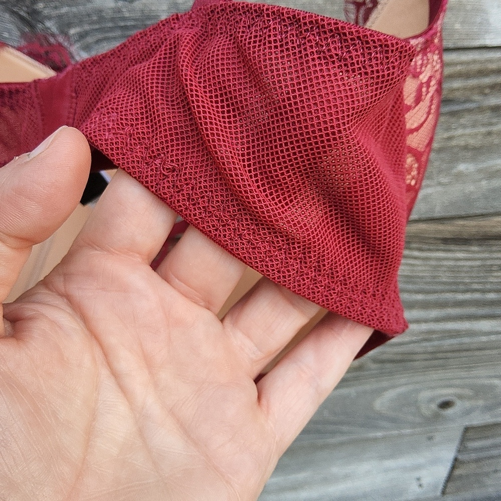 Adore Me Deep Red Underwire Bra Size 38D - Picture 12 of 12